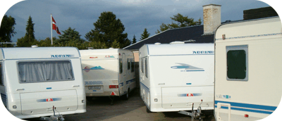 Opbevarings plads for campingvogne i Fredriksvrk